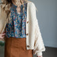 Small Floral V-neck Top Tops VOY