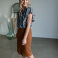 Small Floral V-neck Top Tops VOY