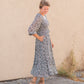 Smocked Bodice Midi Dress Dresses