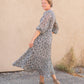 Smocked Bodice Midi Dress Dresses