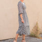 Smocked Bodice Midi Dress Dresses