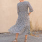 Smocked Bodice Midi Dress Dresses