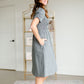 Smocked Bodice Midi Dress Dresses Polagram