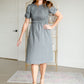 Smocked Bodice Midi Dress Dresses Polagram