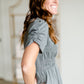 Smocked Bodice Midi Dress Dresses Polagram