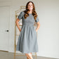Smocked Bodice Midi Dress Dresses Polagram