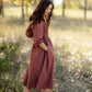 Smocked Bodice Square Neck Midi Dress - FINAL SALE Dresses Polygram