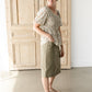Smocked Bodice Top With Bubble Sleeves Shirt Polagram