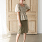 Smocked Bodice Top With Bubble Sleeves Shirt Polagram