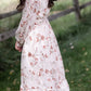 Smocked Detail V-Neck Floral Tiered Maxi Dress Dresses Polagram