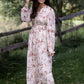 Smocked Detail V-Neck Floral Tiered Maxi Dress Dresses Polagram