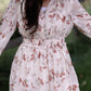 Smocked Detail V-Neck Floral Tiered Maxi Dress Dresses Polagram