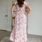 Smocked Floral Print Maxi Dress Dresses Polagram & BaeVely