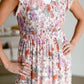 Smocked Floral Print Maxi Dress Dresses Polagram & BaeVely
