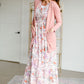 Smocked Floral Print Maxi Dress Dresses Polagram & BaeVely