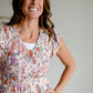 Smocked Floral Print Maxi Dress Dresses Polagram & BaeVely