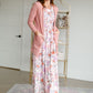 Smocked Floral Print Maxi Dress Dresses Polagram & BaeVely
