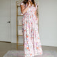 Smocked Floral Print Maxi Dress Dresses Polagram & BaeVely
