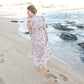 Smocked Floral Print Maxi Dress Dresses Polagram & BaeVely