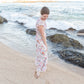 Smocked Floral Print Maxi Dress Dresses Polagram & BaeVely