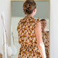 Smocked Waist Ruffle Sleeve Floral Top Shirt Hayden