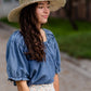Smocked York Short Sleeve Top - FINAL SALE Tops
