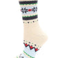 Snowflake Crew Length Socks Accessories MirMaru Ivory