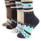 Snowflake Crew Length Socks Accessories MirMaru