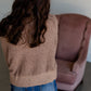 Soft Fuzzy Knit Button Pullover Sweater Tops Trend Notes