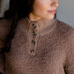 Soft Fuzzy Knit Button Pullover Sweater Tops Trend Notes