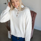 Soft Fuzzy Knit Button Pullover Sweater Tops Trend Notes