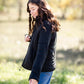 Soft Quilted Zip Up Jacket Tops Thread & Supply Black / S