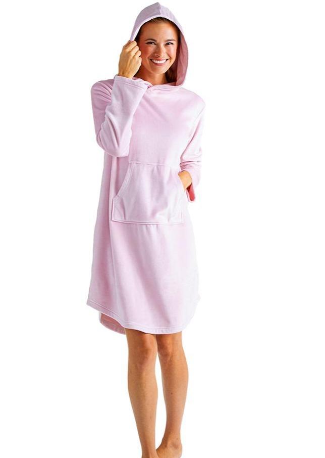 Softies®Hooded Snuggle Lounger Tops Softies Pink / XS