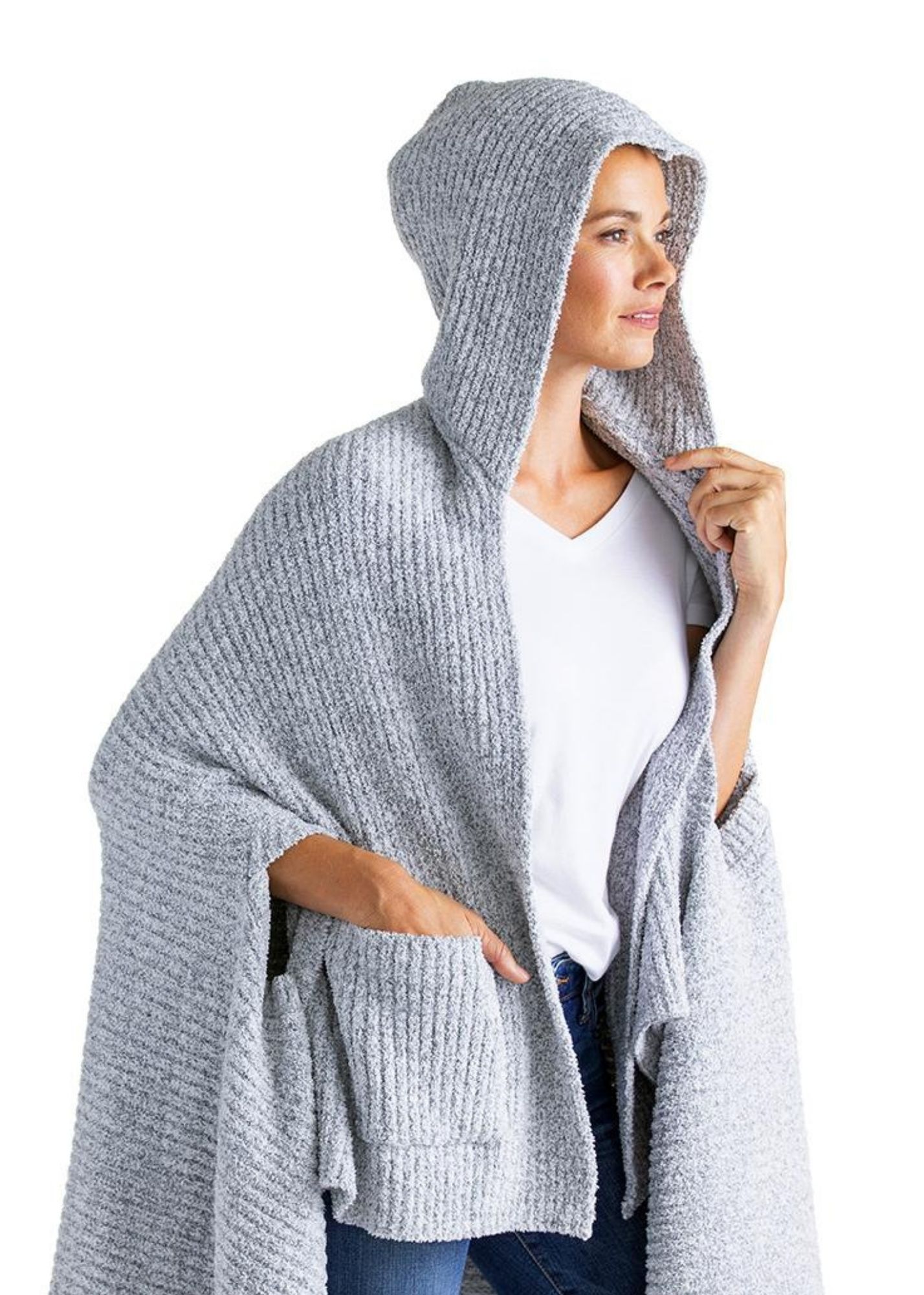 Softies® Marshmallow Hooded Shawl Tops Softies