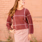 Solange Jacquard Plaid Sweater Tops Z Supply
