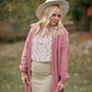 Solid Cardigan with Pockets Tops