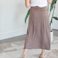 Solid Knit Maxi Skirt Skirts Chris & Carol