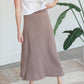 Solid Knit Maxi Skirt Skirts Chris & Carol Taupe / S
