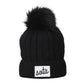 Sota' Black Pom Beanie Accessories Sota Clothing
