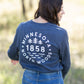 Sota' Navy Crew Neck Long Sleeve Tee Tops Sota Clothing Co.