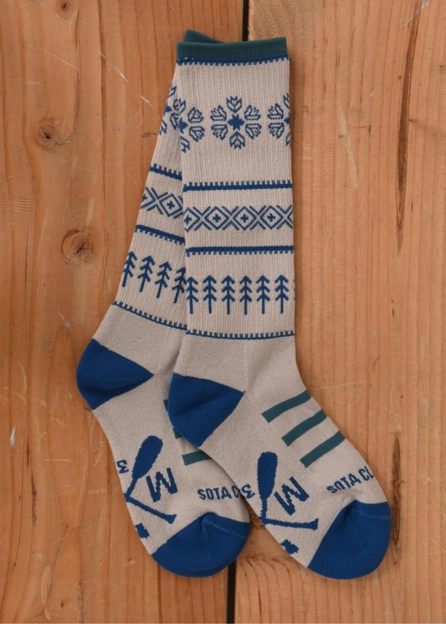 Sota' Snow Crew Length Socks-FINAL SALE Home & Lifestyle Sota Clothing Blue / S/M