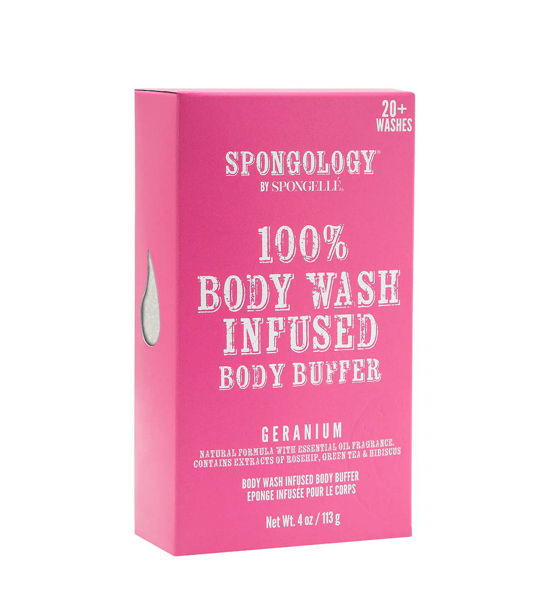 Spongology Body Buffer Gifts Geranium