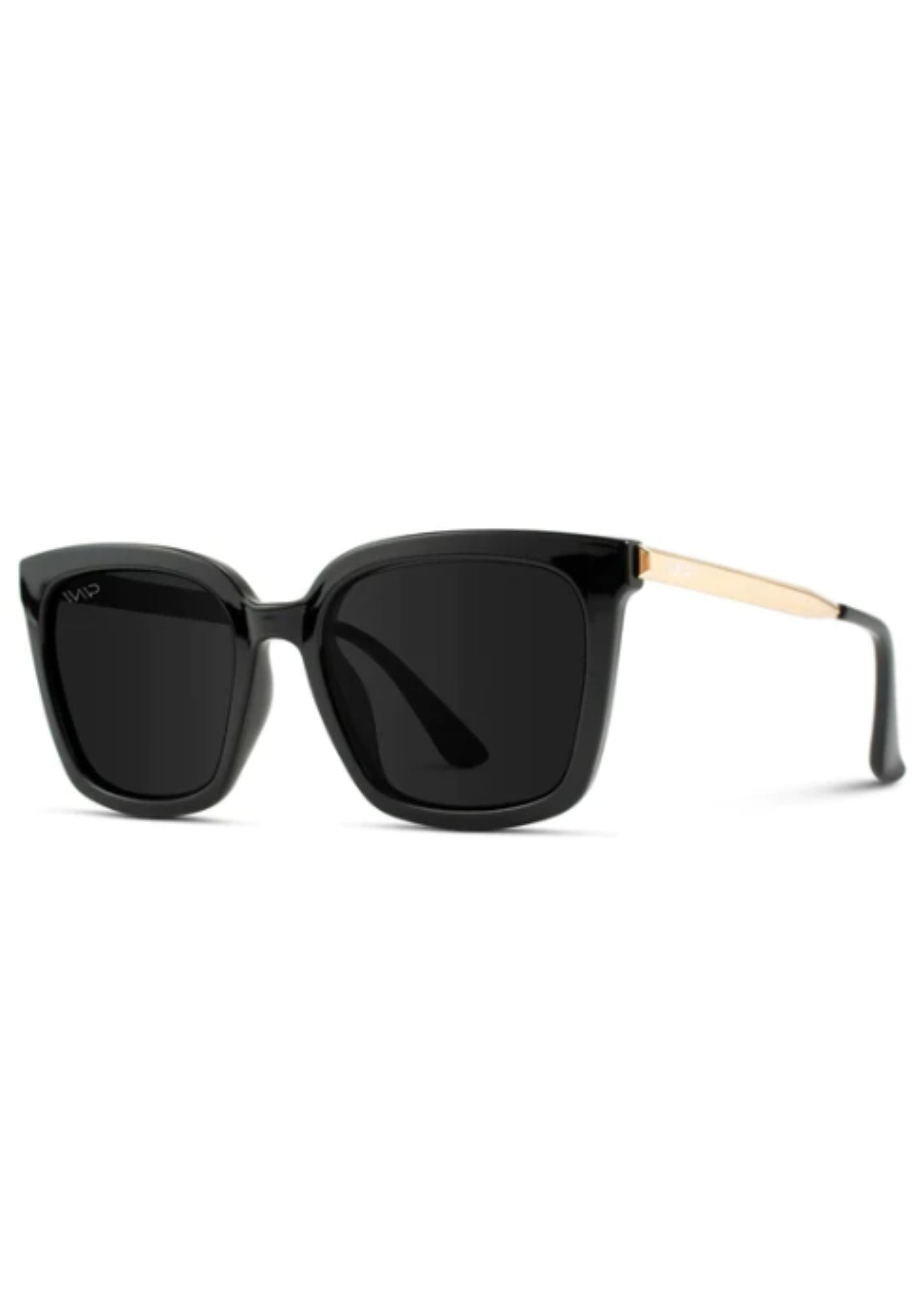 Square Frame Sunglasses Accessories Black