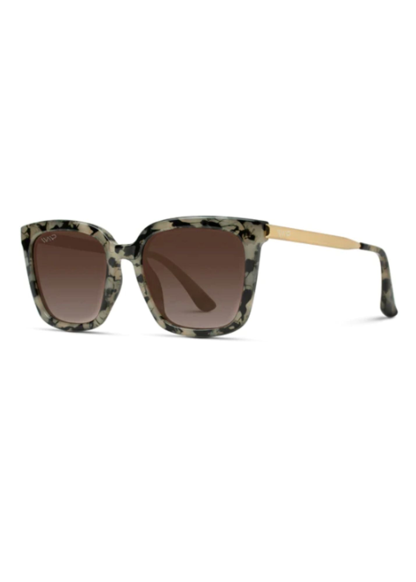 Square Frame Sunglasses Accessories Brown