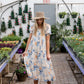Square Neck Floral Print Midi Dress Dresses Hayden