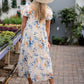 Square Neck Floral Print Midi Dress Dresses Hayden