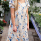 Square Neck Floral Print Midi Dress Dresses Hayden