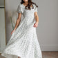 Square Neck Floral Print Tiered Maxi Dress Dresses Polagram & BaeVely
