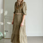 Square Neck Tiered Maxi Dress Dresses Polagram
