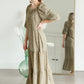 Square Neck Tiered Maxi Dress Dresses Polagram